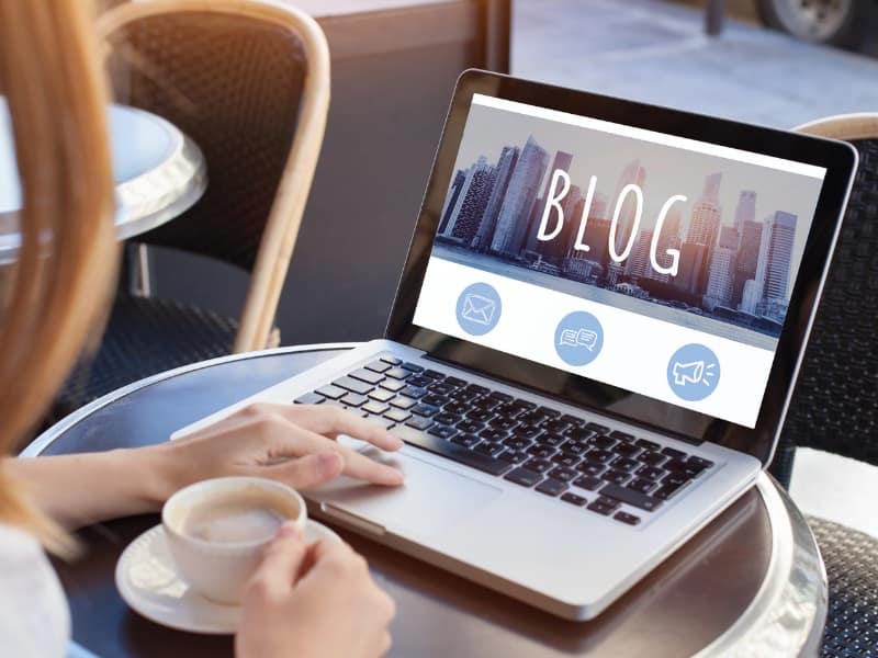 Blog Website - Computer - Brighter Side Marketing